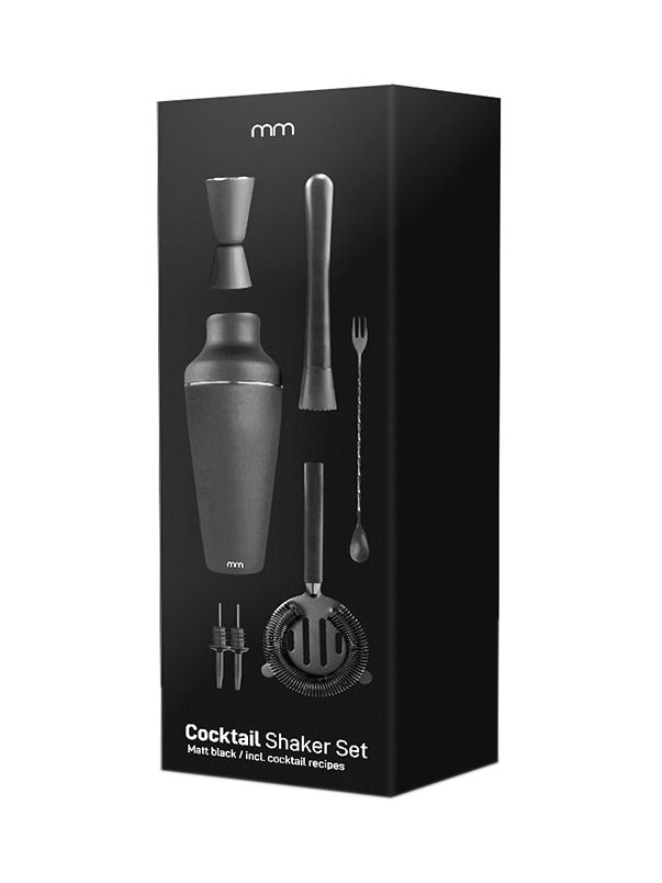 MIKAMAX Coctail Shaker Set Matt Black