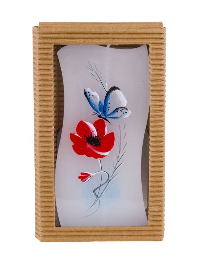 BELLECANDLES Mohnblume Schmetterling