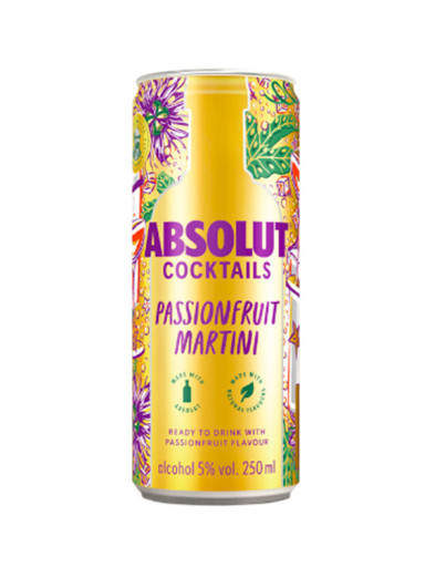 Absolut Passionfruit Martini 0,25 l 5% Dose