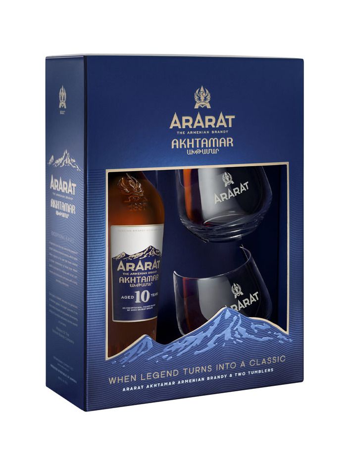 Ararat 10Y 0,7 l 40% + 2 Gläser