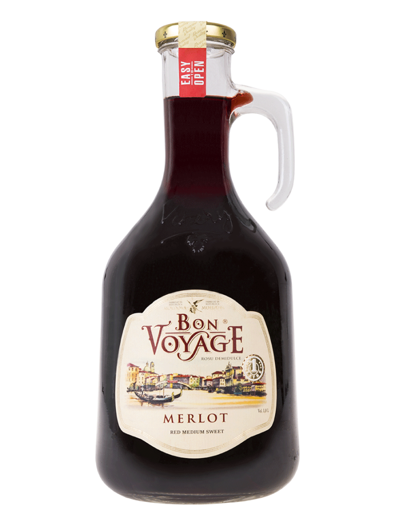 BON VOYAGE Merlot Red Medium Sweet 1L