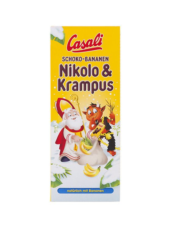 CASALI Schoko-Bananen Nikolo & Krampus 270 g