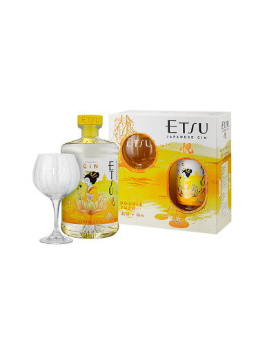 Etsu Double Yuzu Japanese Gin 43% 0,7 l + Glas