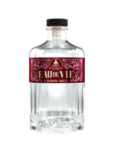 GRIČ EAU DE VIE Schwarze Johannisbeere 0,5l 45%