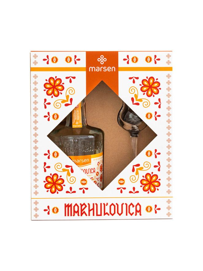 Marsen Marillenbrand Traditional 42% 0,5 l + Glas