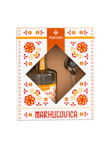 Marsen Marillenbrand Traditional 42% 0,5 l + Glas