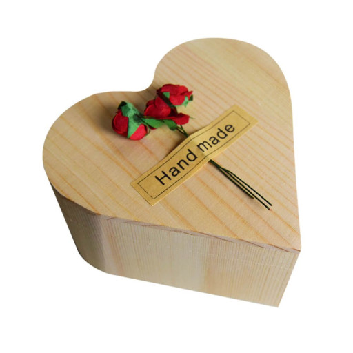 MIKAMAX Red Rose Heart Box