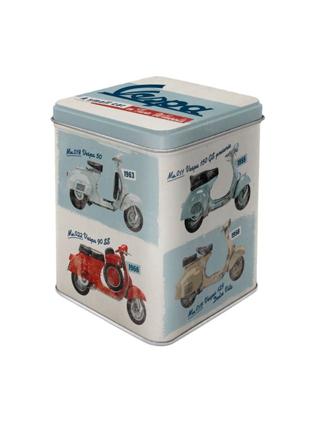 Teedose Vespa (Model Chart)