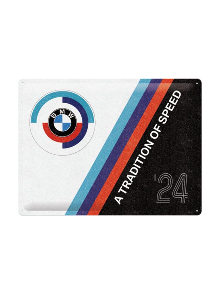 Blechschild 30x40 BMW Motorsport (Tradition Of Speed) 