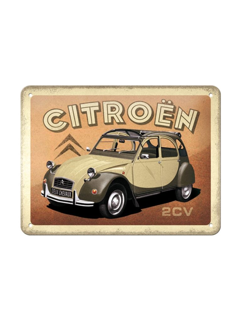 Blechschild 20x15cm Citroën 2CV 