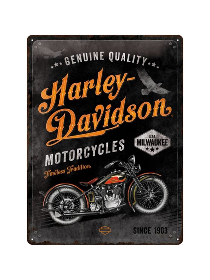 Blechschild 30x40 Harley-Davidson  (Timeless Tradition) 