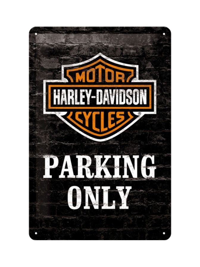 Blechschild 20x30 Harley-Davidson Parking Only