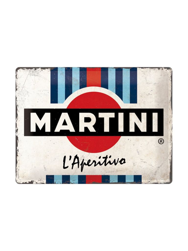 Blechschild 40x30 cm Martini (L'Aperitivo Racing Stripes) 