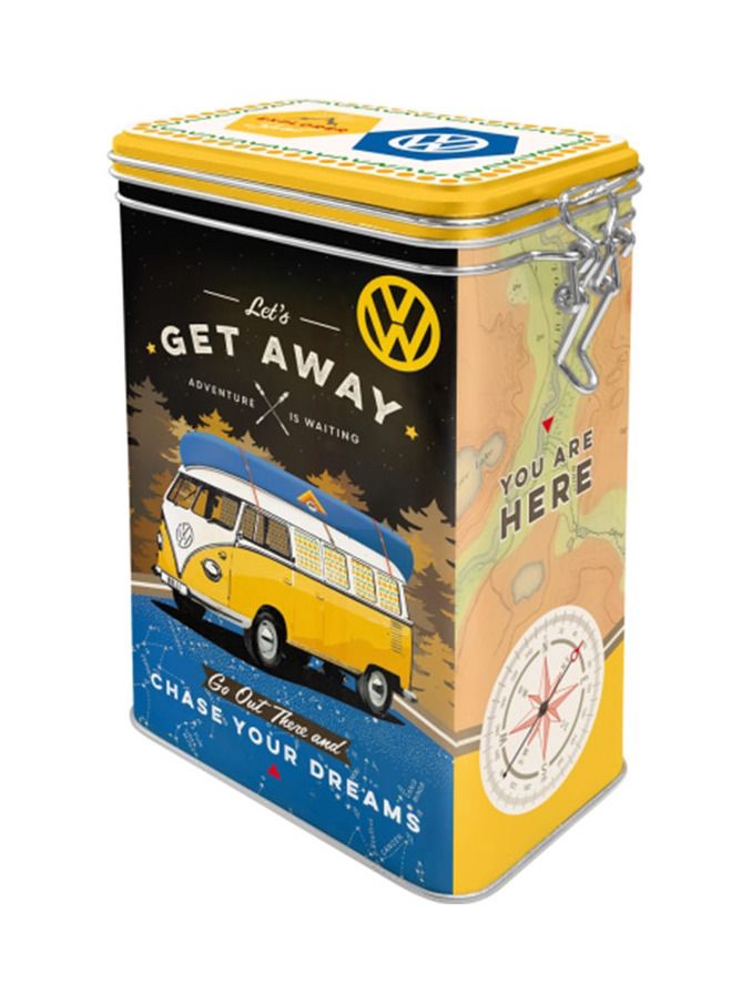 Blechdose mit Klip VW Let's Get Away