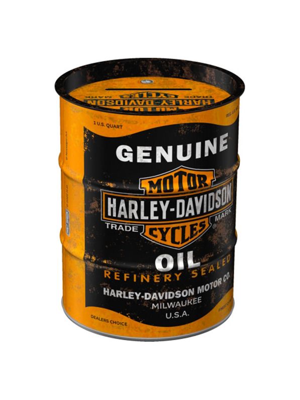 Spardose Barrel Harley-Davidson Genuine Oil