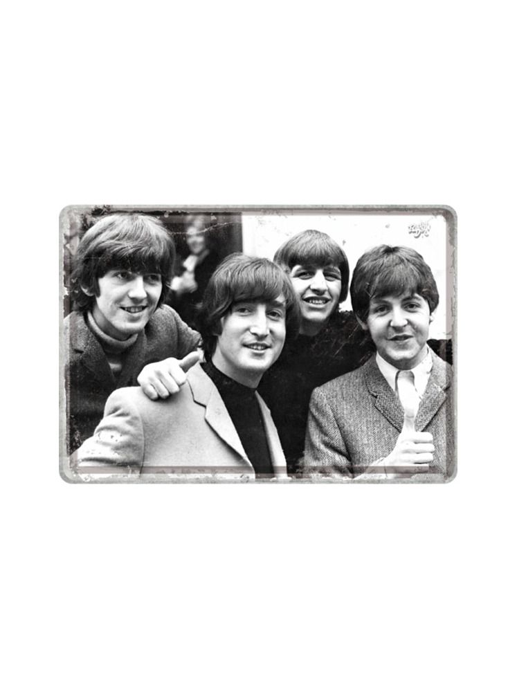 Blechschild Postkarte 10x14cm Beetles