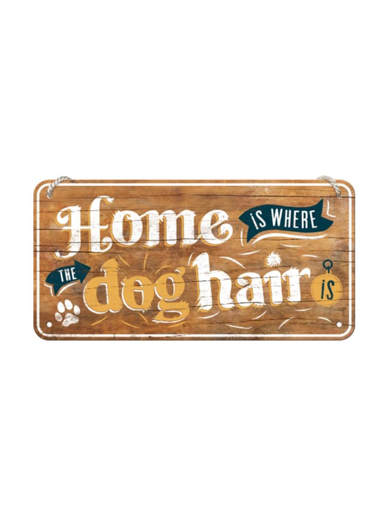 Hängeschild 10x20cm Dog Hair