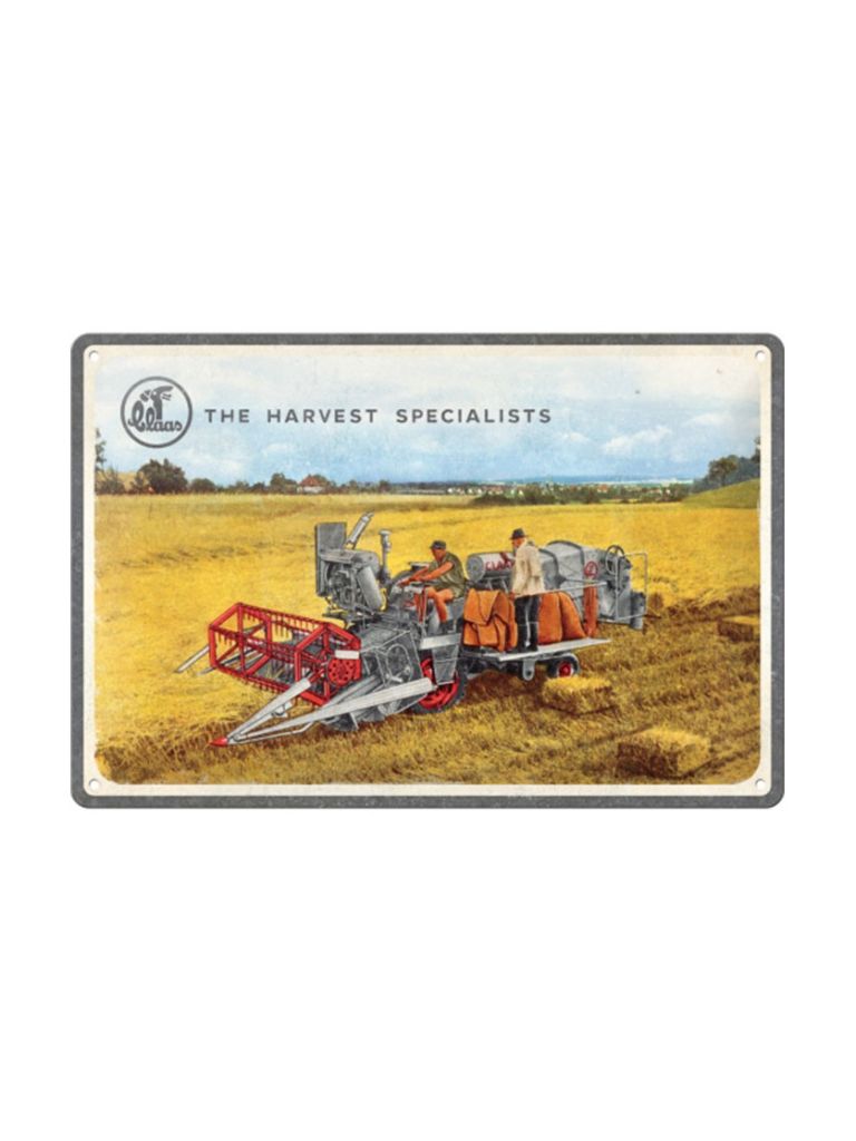 Blechschild 20x30cm Claas The Harvest Specialists 