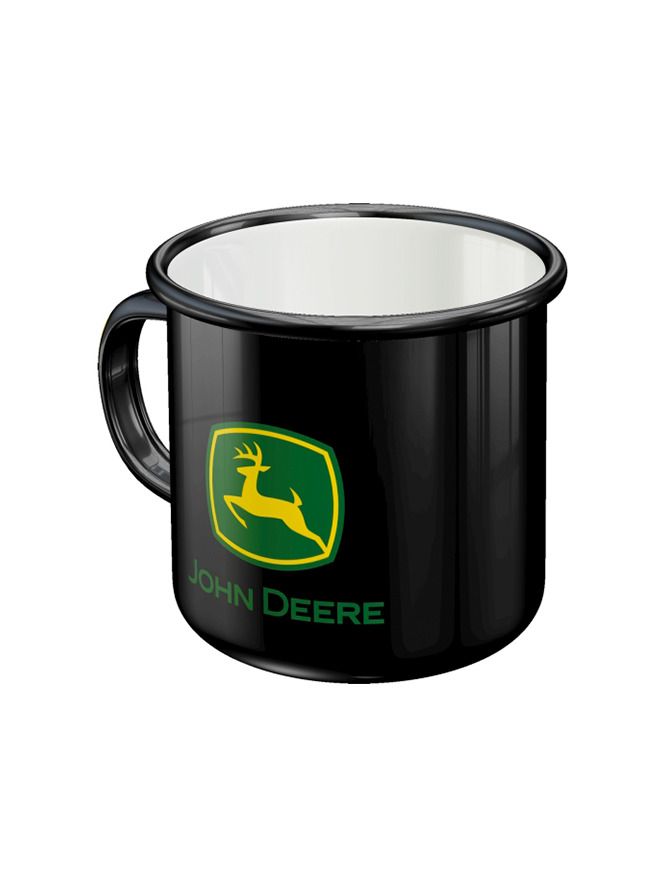 Metall Tasse John Deere  (Logo)