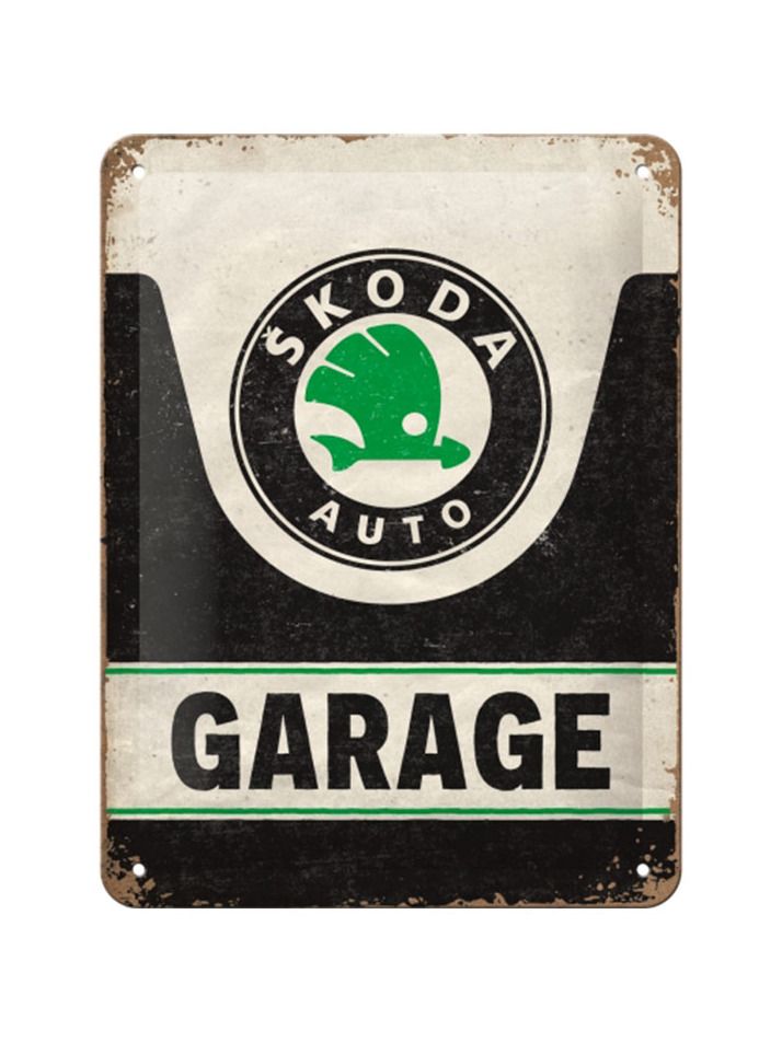 Blechschild Škoda Garage 15x20cm
