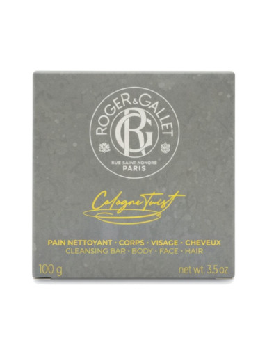Roger & Gallet Cologne Twist 3in1 Cleansing Bar Body Face Hair 100 g