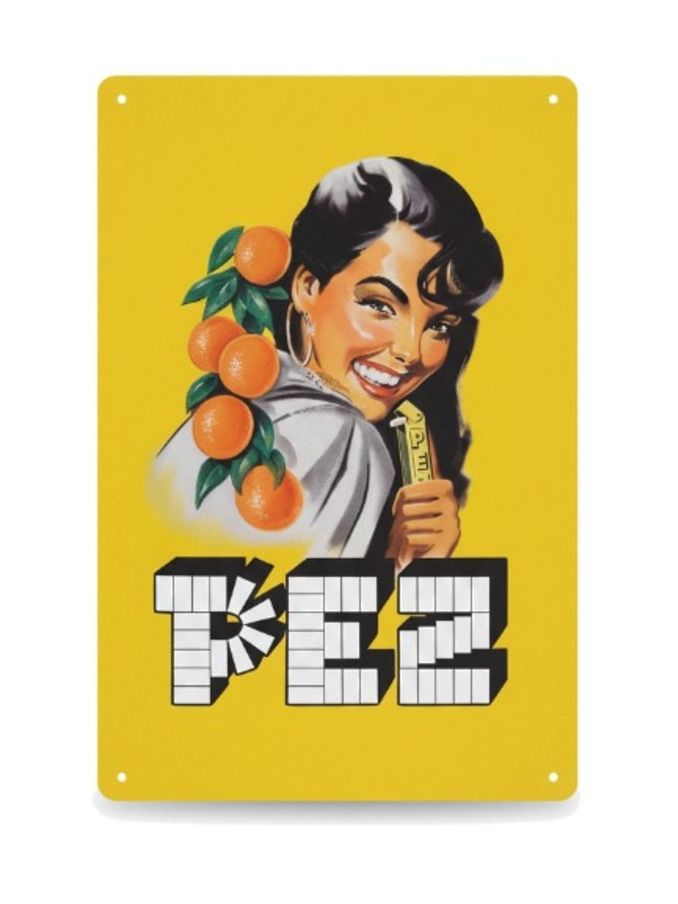 Blechschilder PEZ Orange 20x30cm