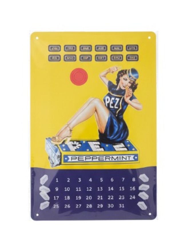 Blechschilder PEZ Peppermint Kalender 20x30cm
