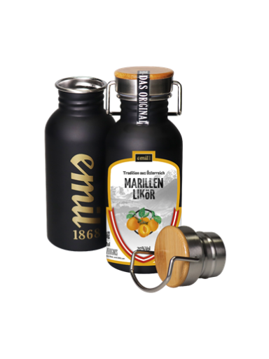 Emil Marillen Likör 0,5l 20% TÖ Edelstahl Kanne
