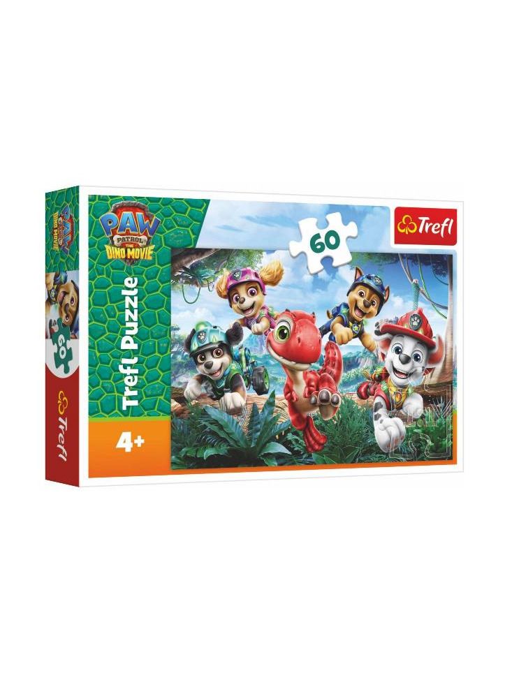Puzzle Paw Patrol Dino Movie: Dinosaur 33x22cm 60Stk. 21x14cm