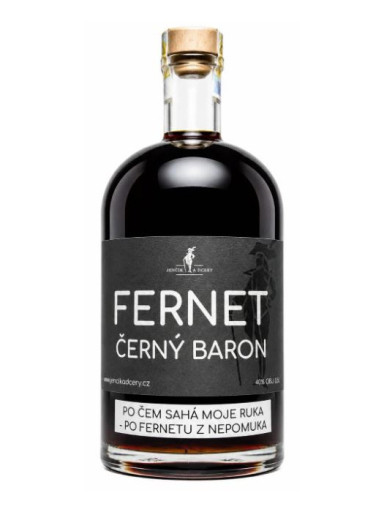 Jenčík a dcery Fernet Černý Baron 40% 0,5 l