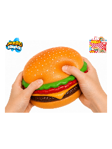 Mega Squeeze Jumbo-Stretch-Hamburger 12x12x5,5cm