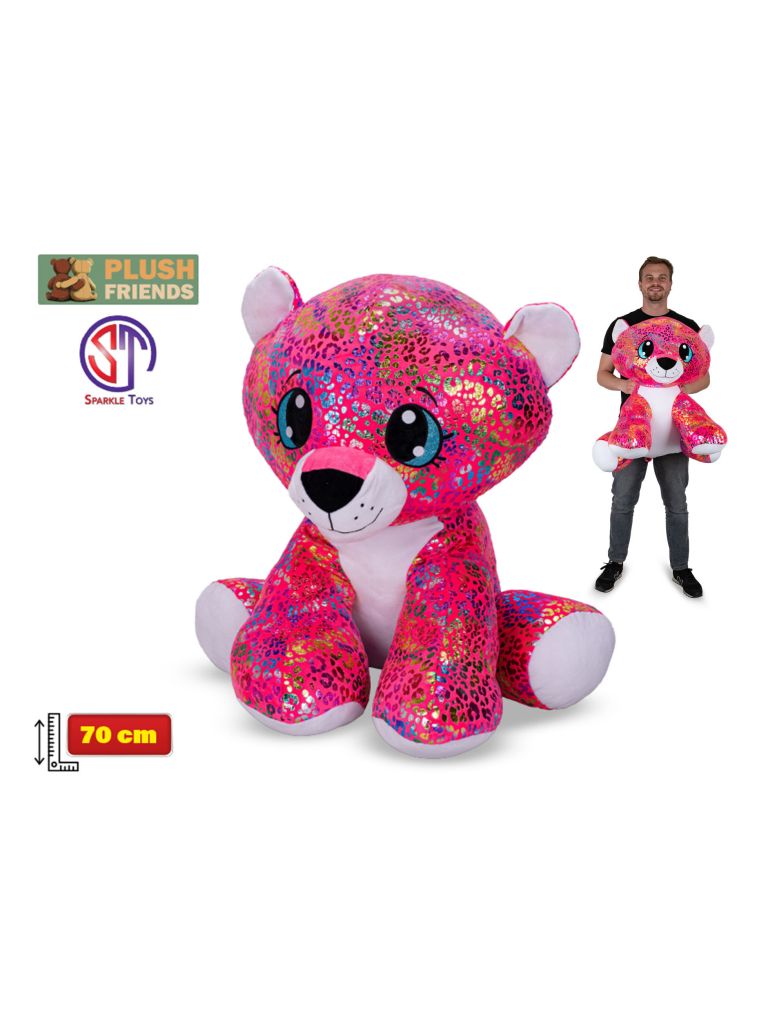 Plush Friends Star Sparkle Leopard Rainbow 70cm 0m+