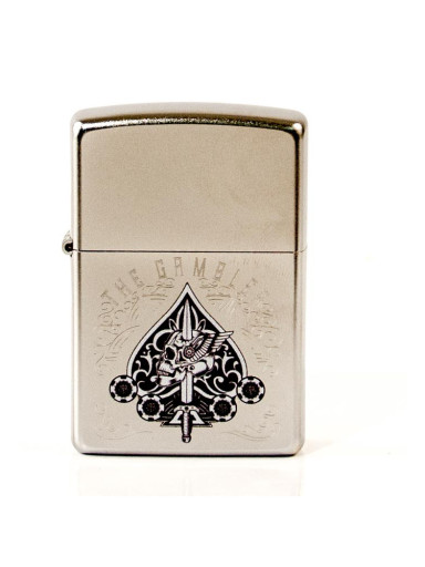 ZIPPO satin finish color "The Gambler/Skul" 60004134