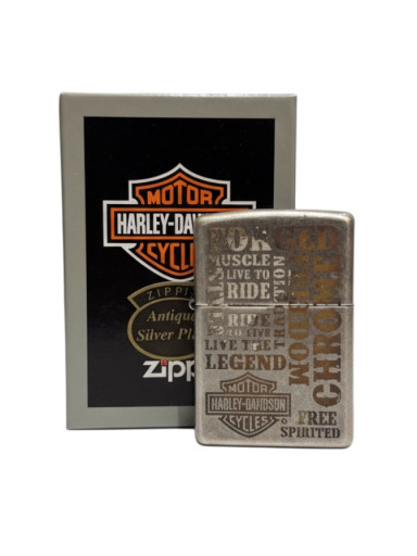 ZIPPO silber antik graviert "HD Forged" 60003487