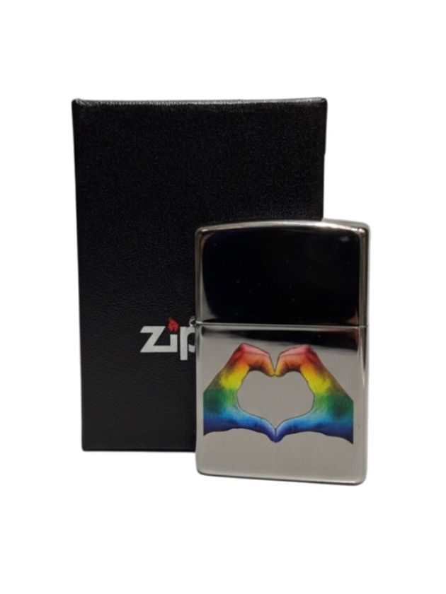 Zippo chrom pol. color "Rainbow Hands" 60003748