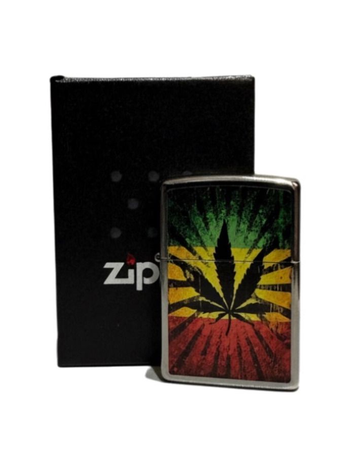 Zippo street cr. color "Rastafari Leaf" 60003901