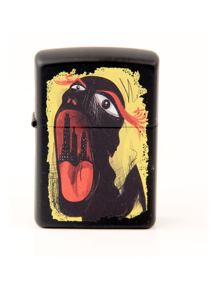 ZIPPO schwarz color "Abstract Mouth" 60004398