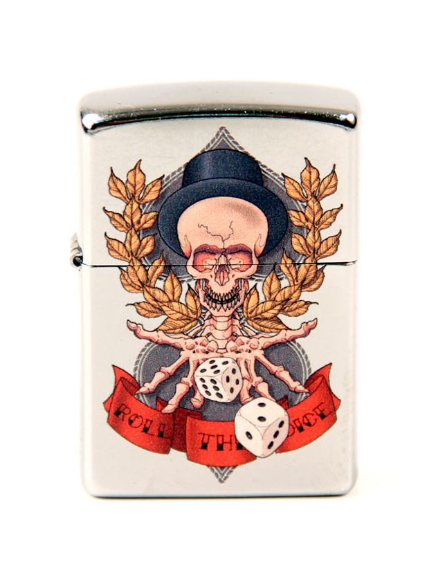 ZIPPO street chrom color "Skeleton/Dice" 60004572