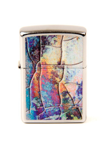 ZIPPO street chrom color "Mosaik blue" 60004588