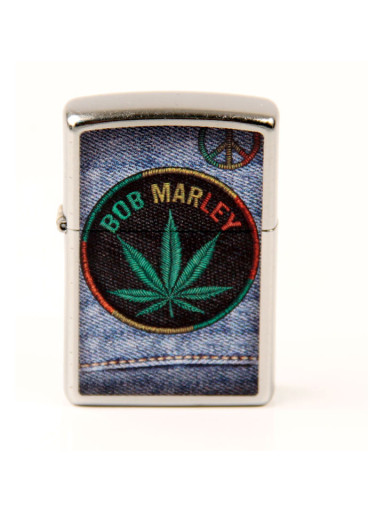 ZIPPO street chrom color "Bob Marley Jeans Sticker" 60004517