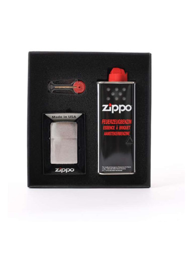 ZIPPO Geschenk-Set Fzg.chrom geb.