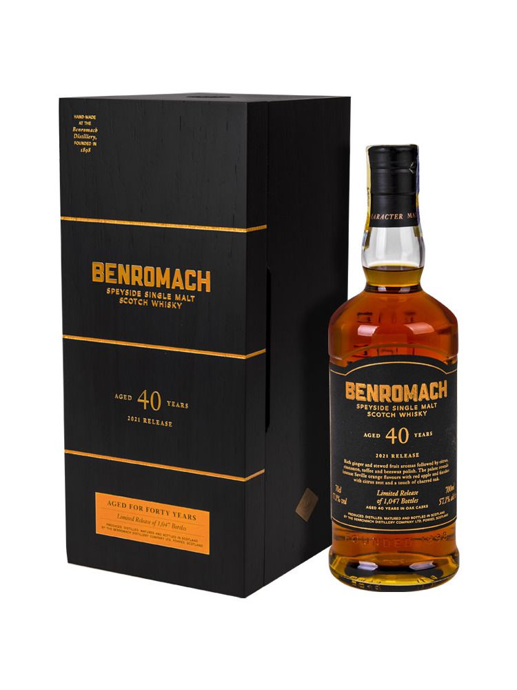 Benromach 40Y 2021 Edition 0,7l 57,10% Geschenkbox